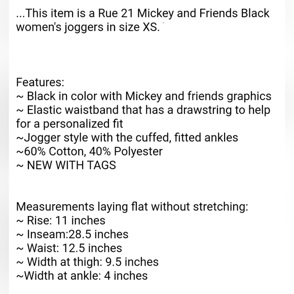 Mickey and Friends Joggers by Rue 21 - Picture 6 of 6